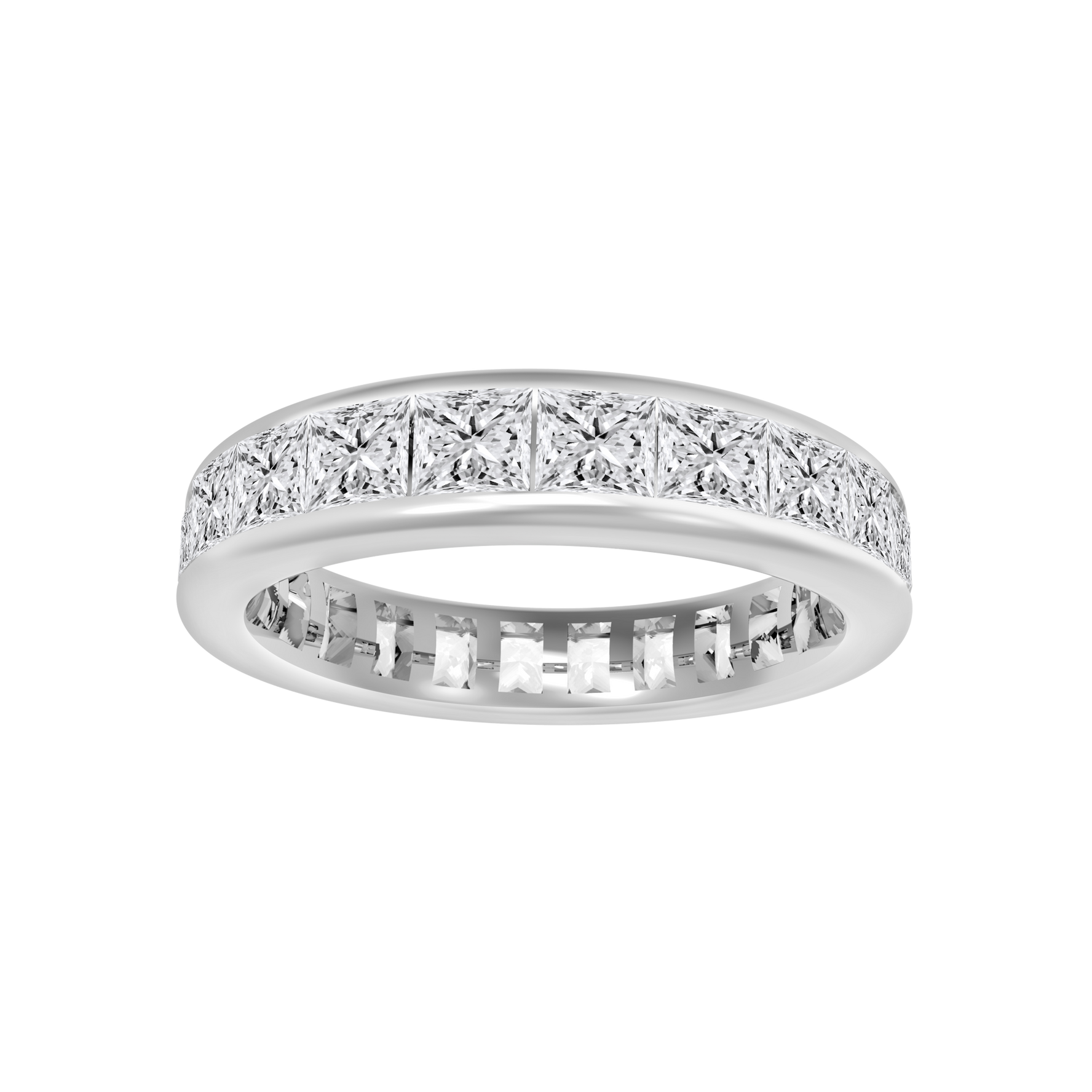 Princess Eternity Band 4CT - Channel Set Diamond Ring