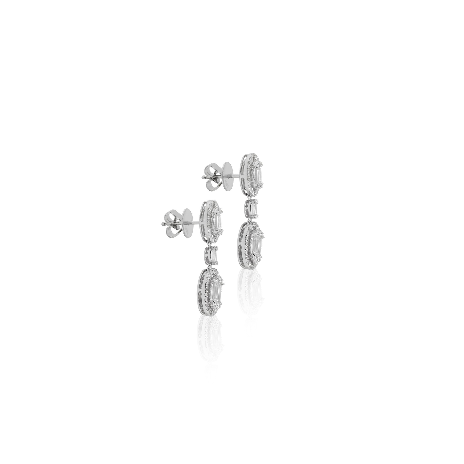 Classic Diamond Pendant Earrings