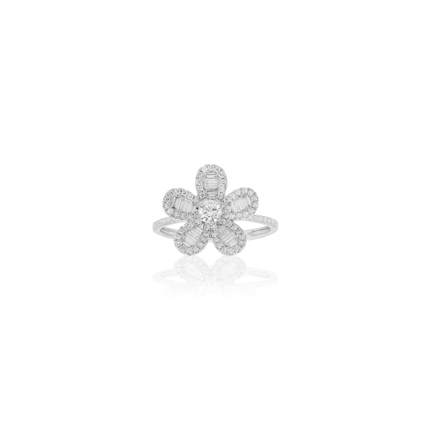 Flower Diamond Ring