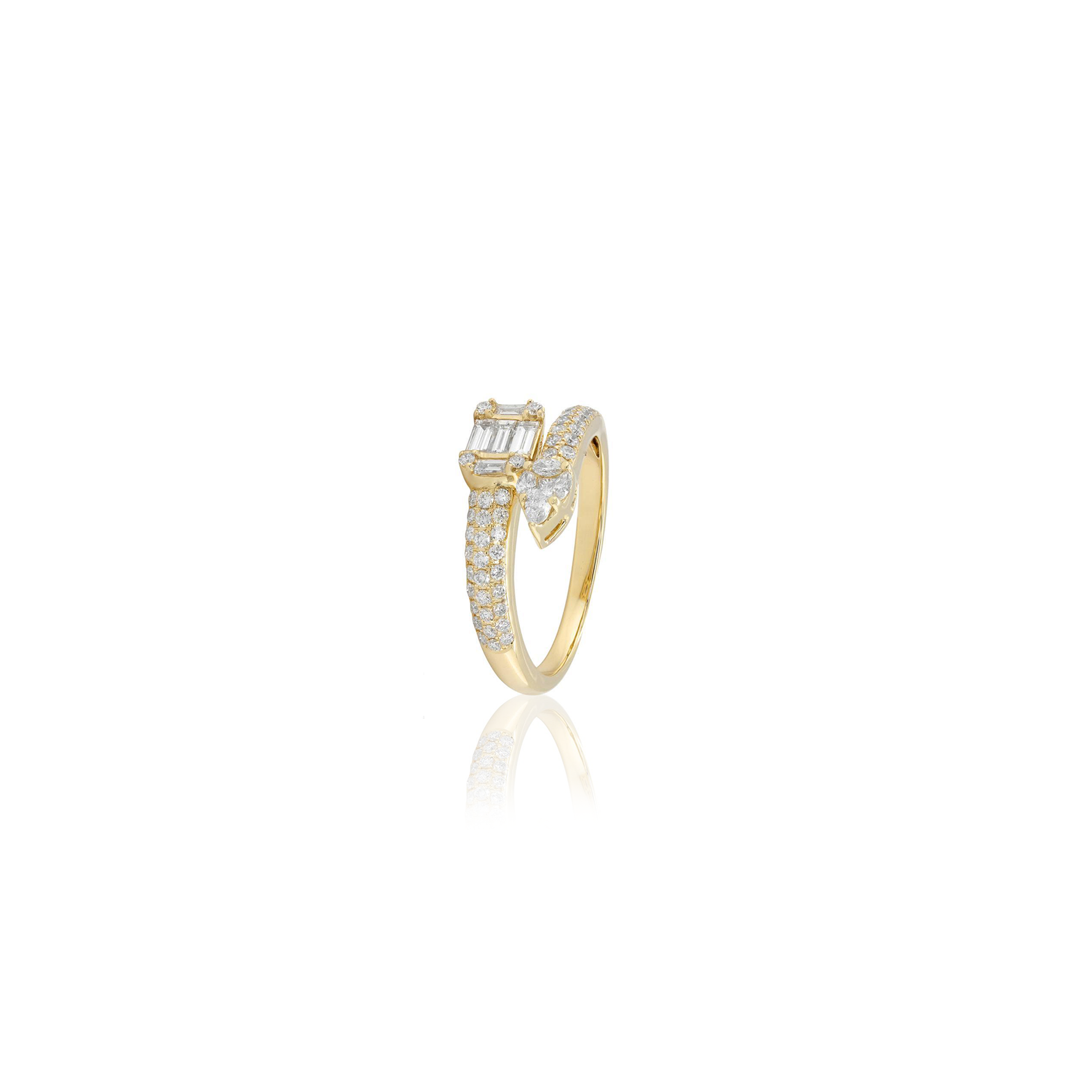 Diamond Wrap Ring - Yellow Gold