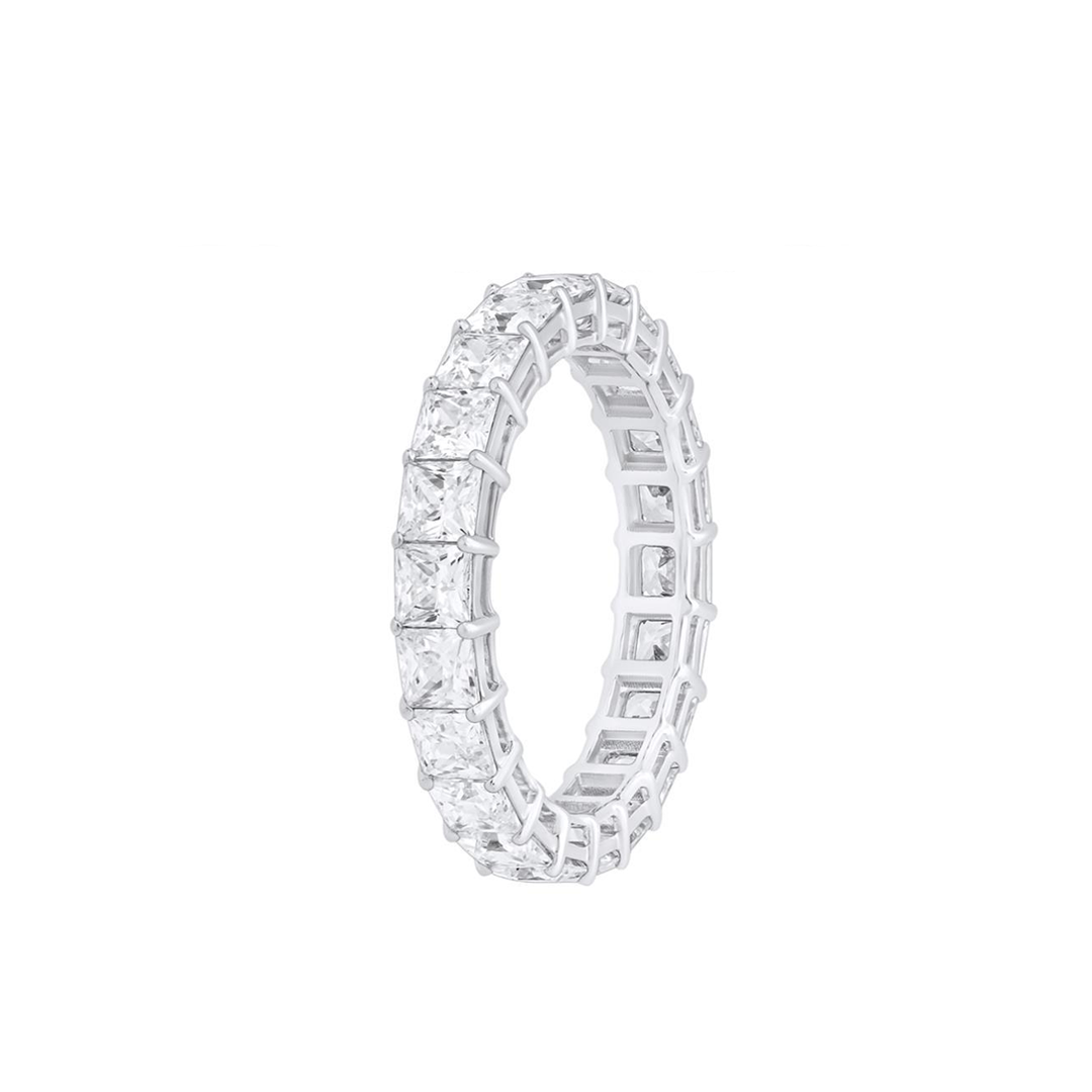 Eternity Diamond Band Ring 5CT - Princess Shape