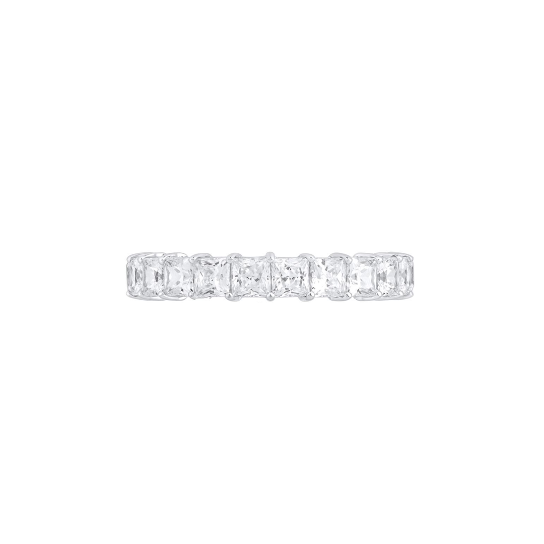 Eternity Diamond Band Ring 5CT - Princess Shape