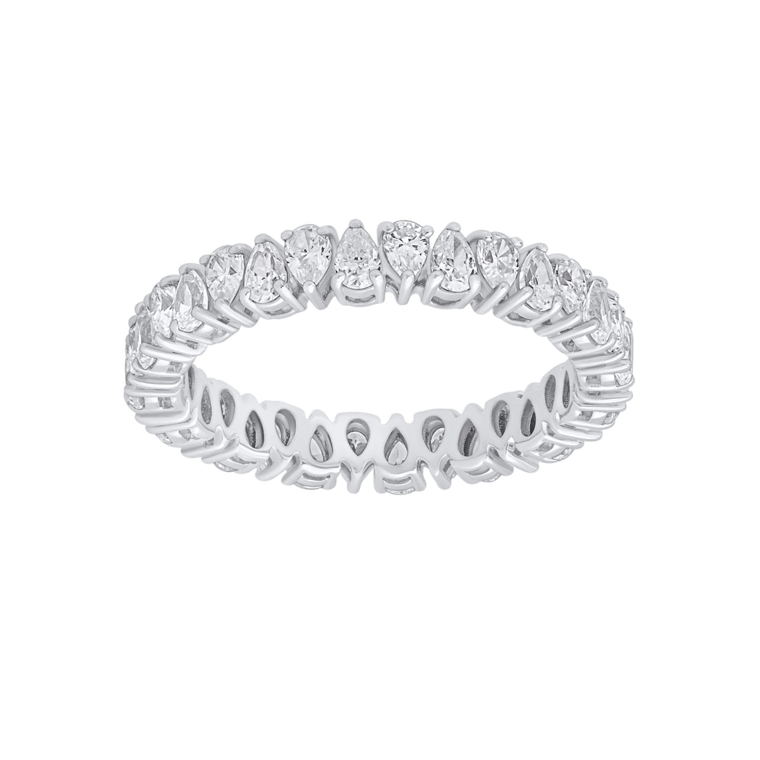 Eternity Diamond Band - Pear Shape 5CT