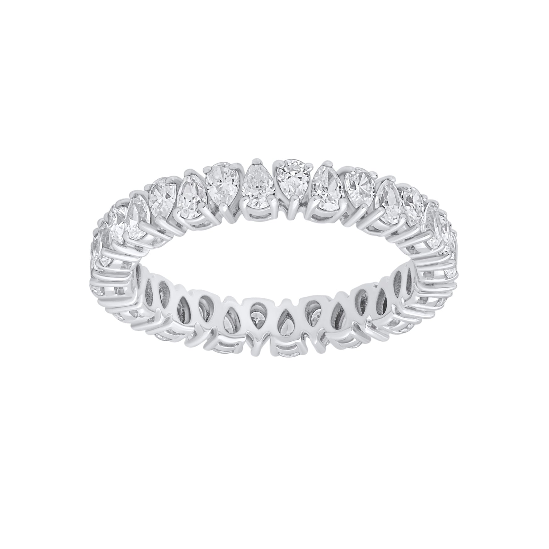 Eternity Diamond Band - Pear Shape 5CT