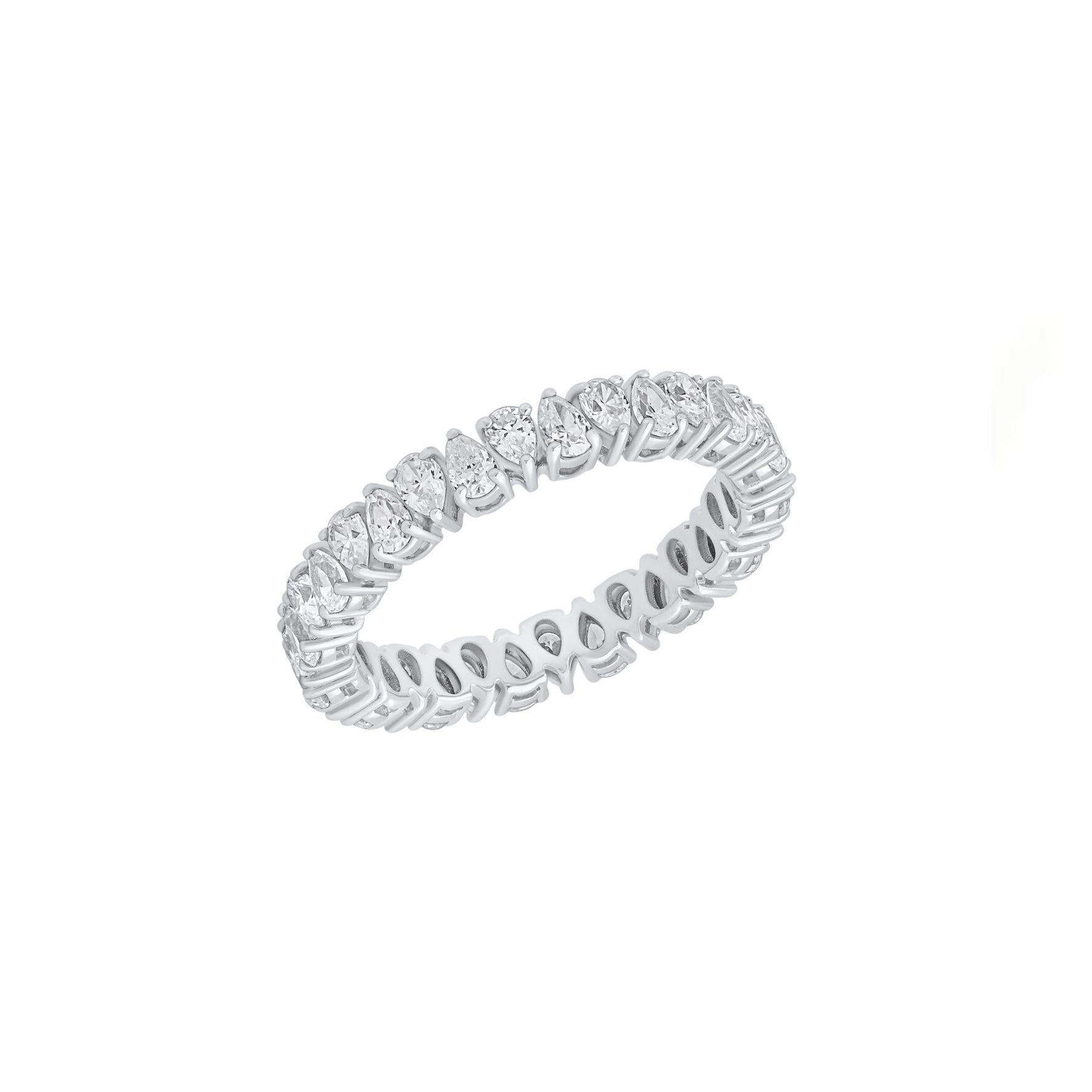 Eternity Diamond Band - Pear Shape 5CT