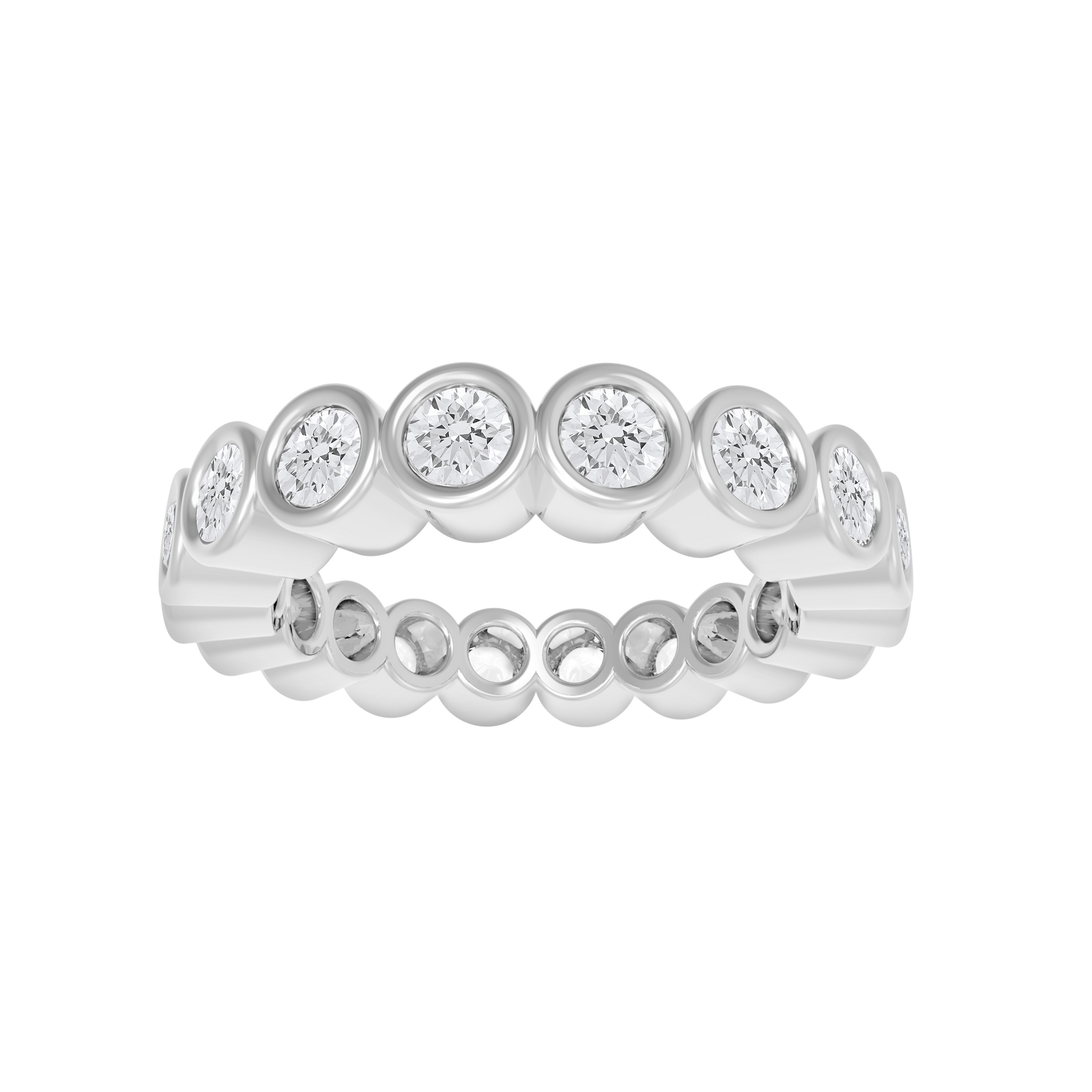 Round Eternity Band 1CT -Bezel Style