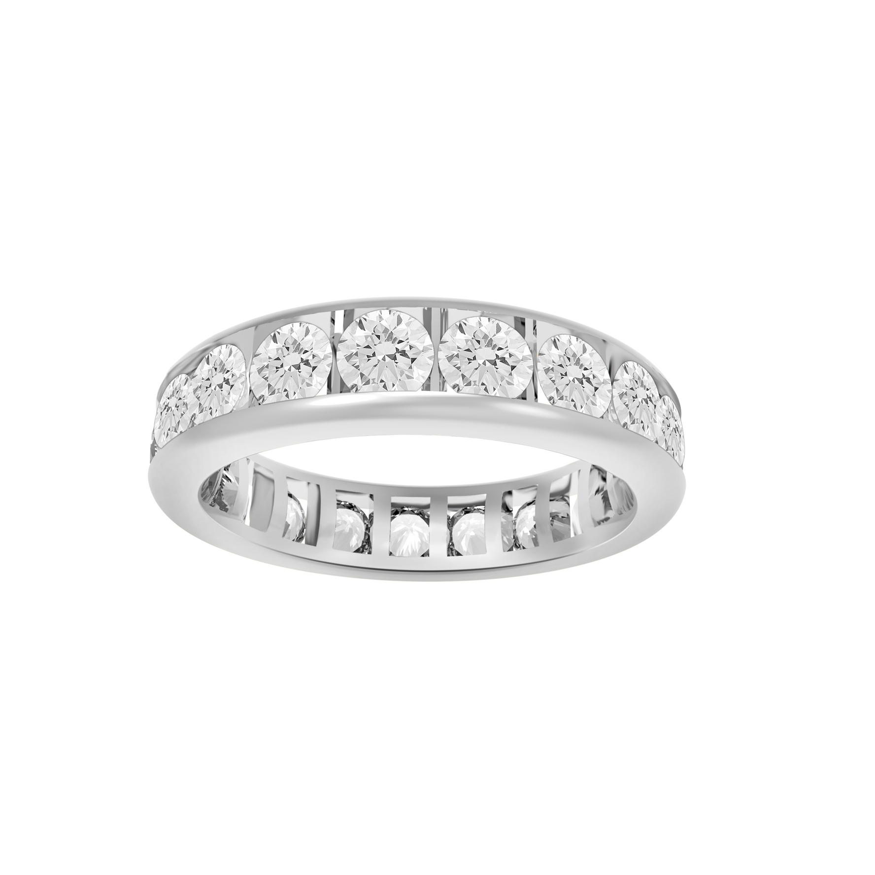 Eternity Round Diamond Band 1CT - Channel Set Diamond Ring