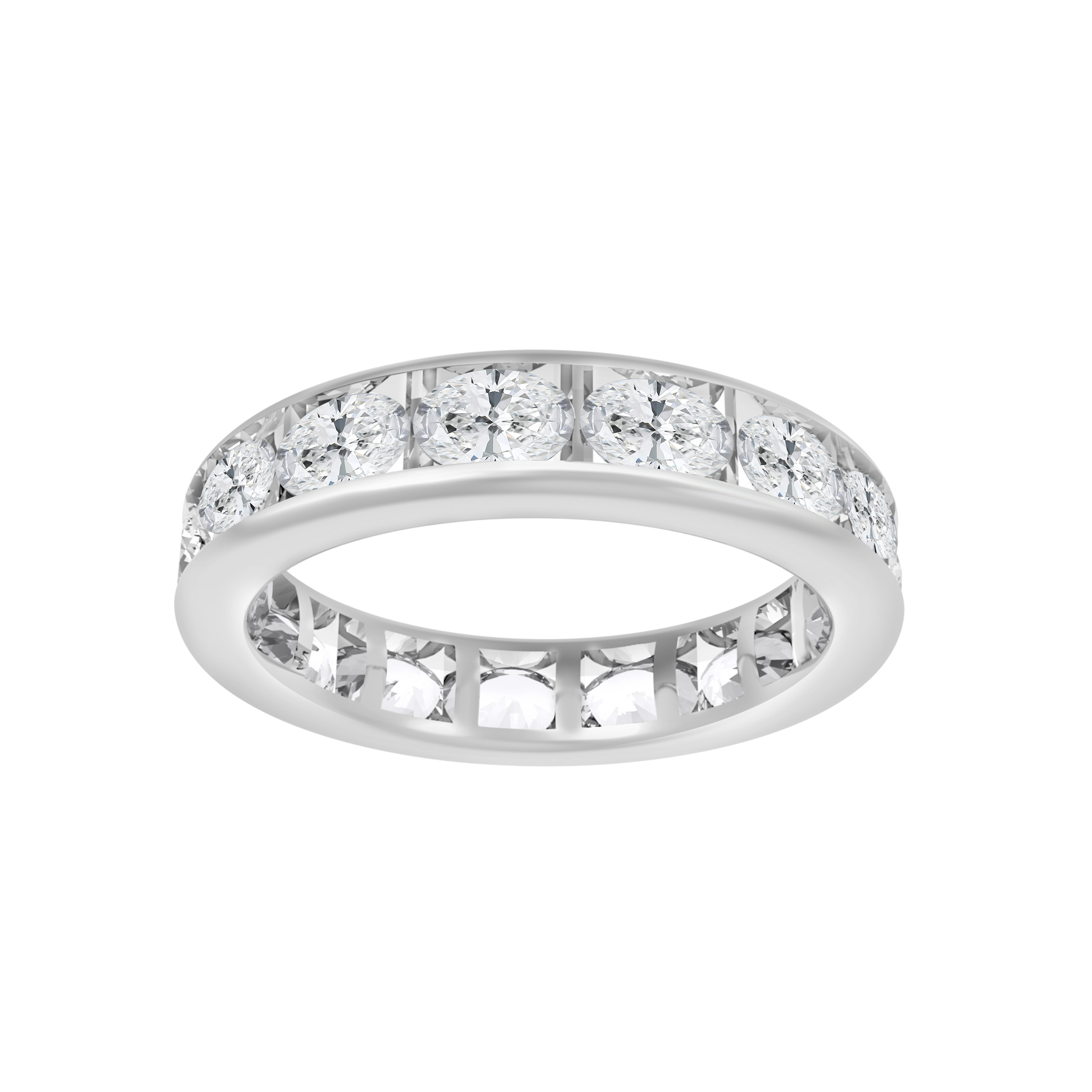 Round Diamond Band 2CT - Channel Set Diamond Ring