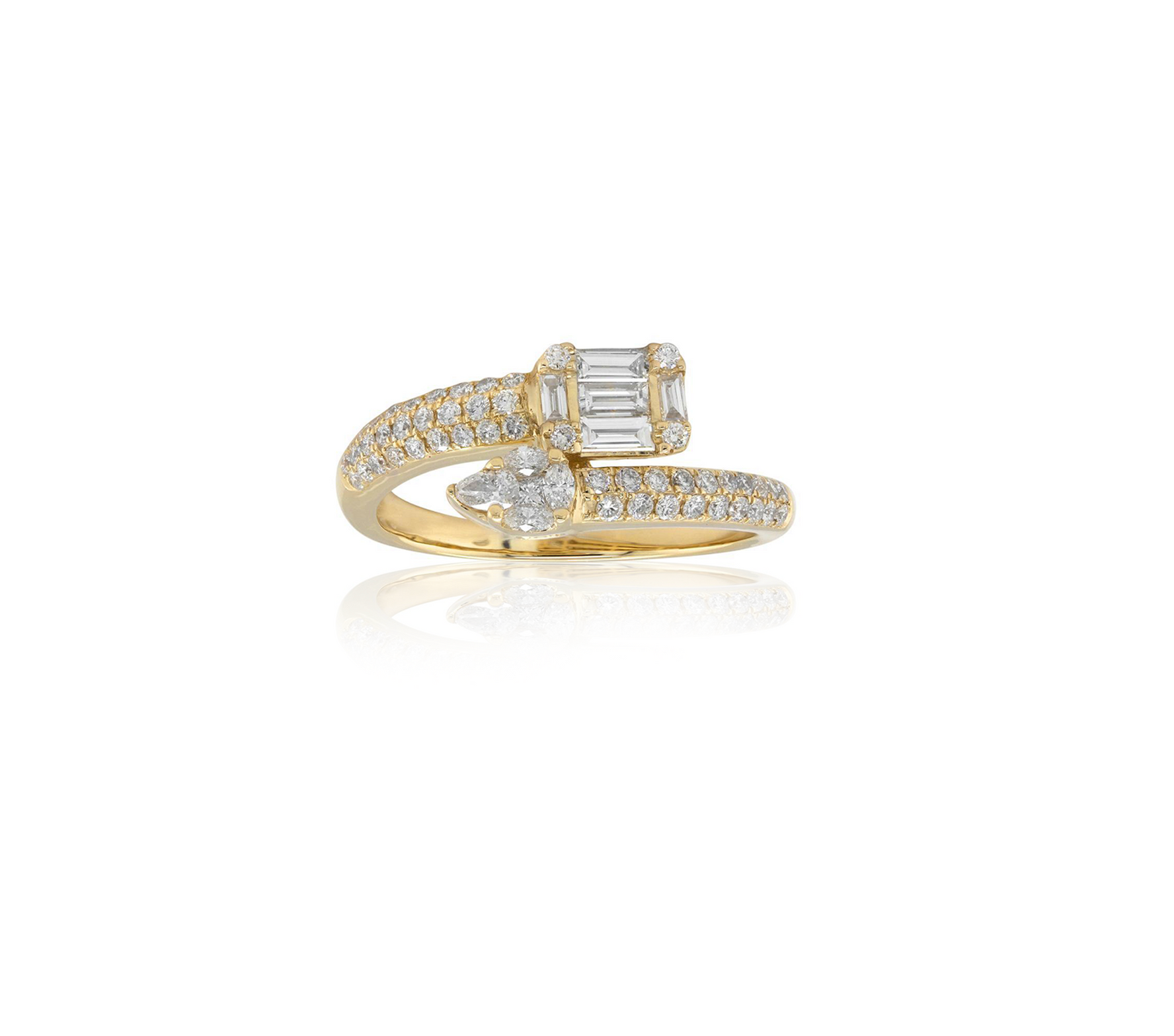 Diamond Wrap Ring - Yellow Gold